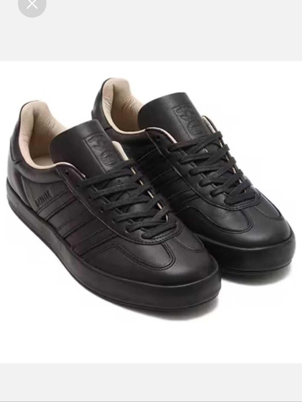 adidas Gazelle Indoor "Luxe Pack" All Black Leather Men’s Sneakers (JH5415)